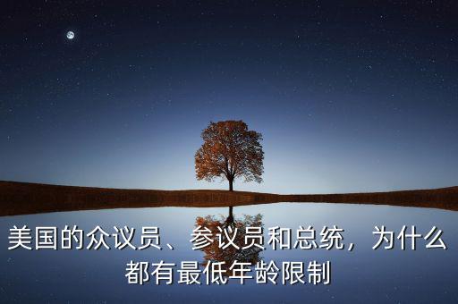 美國的眾議員、參議員和總統(tǒng)，為什么都有最低年齡限制