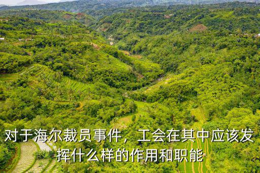 對于海爾裁員事件，工會在其中應(yīng)該發(fā)揮什么樣的作用和職能