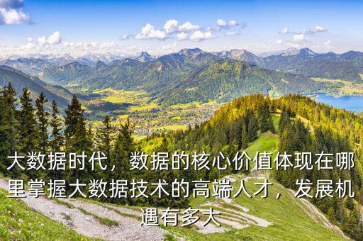 大數(shù)據(jù)時(shí)代，數(shù)據(jù)的核心價(jià)值體現(xiàn)在哪里掌握大數(shù)據(jù)技術(shù)的高端人才，發(fā)展機(jī)遇有多大