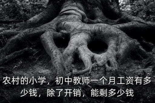 農(nóng)村的小學(xué)，初中教師一個月工資有多少錢，除了開銷，能剩多少錢