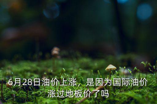 6月28日油價(jià)上漲，是因?yàn)閲?guó)際油價(jià)漲過(guò)地板價(jià)了嗎