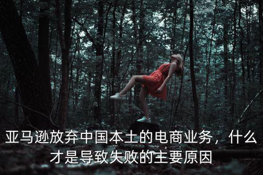 亞馬遜放棄中國本土的電商業(yè)務(wù)，什么才是導(dǎo)致失敗的主要原因