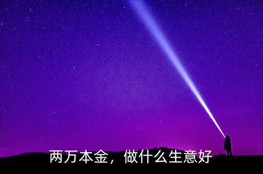 兩萬本金，做什么生意好