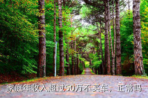 家庭年收入超過50萬不買車，正常嗎
