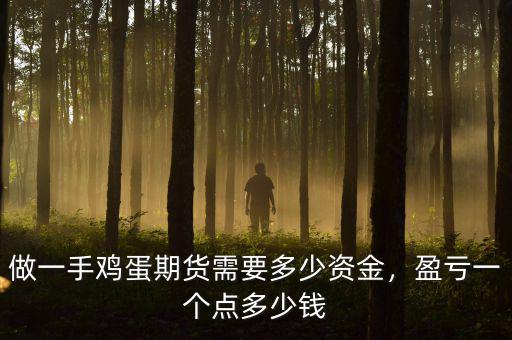 做一手雞蛋期貨需要多少資金，盈虧一個點多少錢