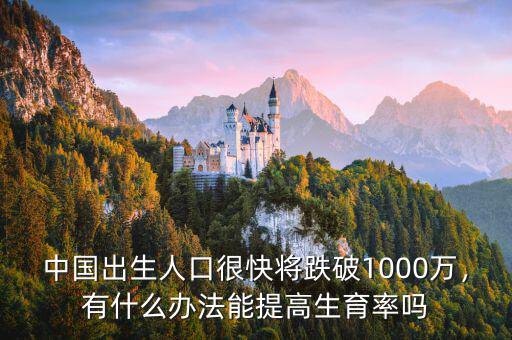 中國(guó)出生人口很快將跌破1000萬(wàn)，有什么辦法能提高生育率嗎