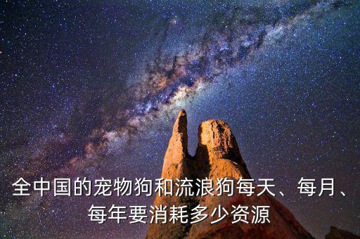 全中國的寵物狗和流浪狗每天、每月、每年要消耗多少資源
