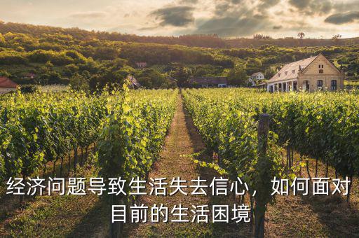 經(jīng)濟(jì)問(wèn)題導(dǎo)致生活失去信心，如何面對(duì)目前的生活困境