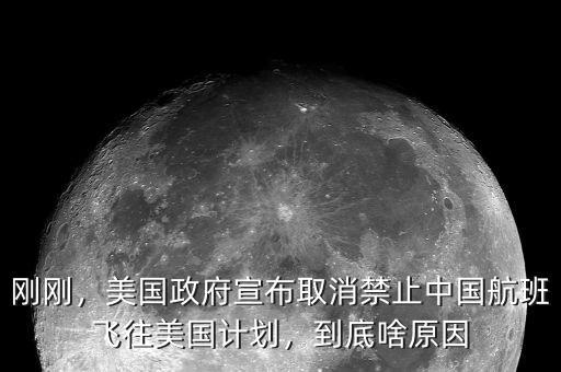 剛剛，美國政府宣布取消禁止中國航班飛往美國計劃，到底啥原因