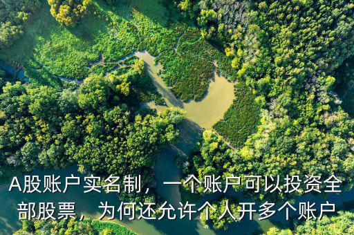A股賬戶實(shí)名制，一個(gè)賬戶可以投資全部股票，為何還允許個(gè)人開多個(gè)賬戶