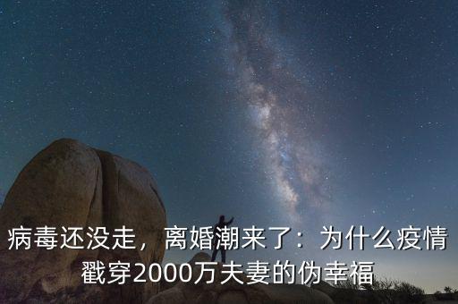 病毒還沒走，離婚潮來了：為什么疫情戳穿2000萬夫妻的偽幸福