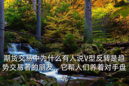 期貨交易中為什么有人說V型反轉(zhuǎn)是趨勢交易者的朋友，它幫人們養(yǎng)著對手盤呢