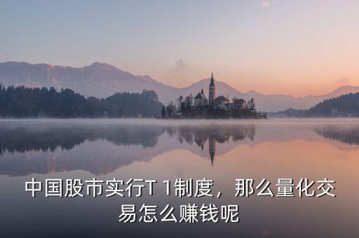 中國股市實(shí)行T 1制度，那么量化交易怎么賺錢呢