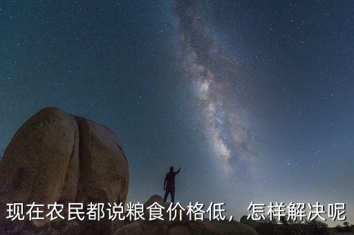 現(xiàn)在農民都說糧食價格低，怎樣解決呢