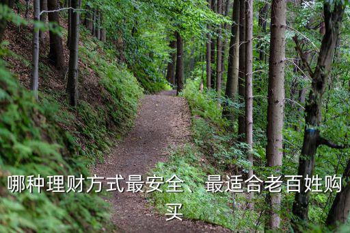 哪種理財(cái)方式最安全、最適合老百姓購(gòu)買