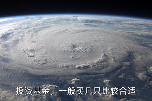 投資基金，一般買幾只比較合適