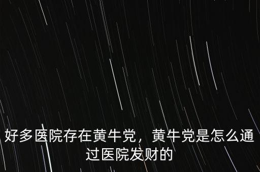 好多醫(yī)院存在黃牛黨，黃牛黨是怎么通過醫(yī)院發(fā)財?shù)? class=