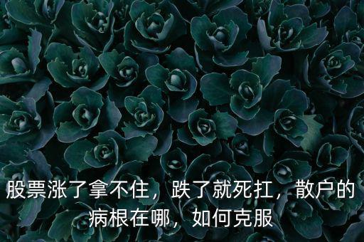 股票漲了拿不住，跌了就死扛，散戶的病根在哪，如何克服