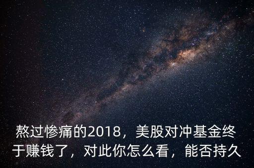 熬過慘痛的2018，美股對沖基金終于賺錢了，對此你怎么看，能否持久