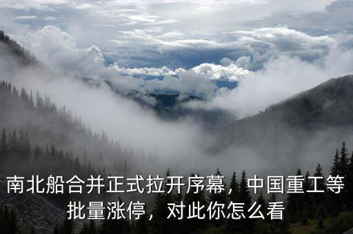 南北船合并正式拉開序幕，中國(guó)重工等批量漲停，對(duì)此你怎么看