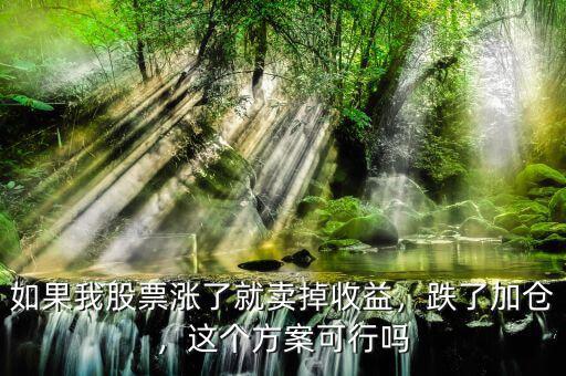 如果我股票漲了就賣掉收益，跌了加倉，這個方案可行嗎