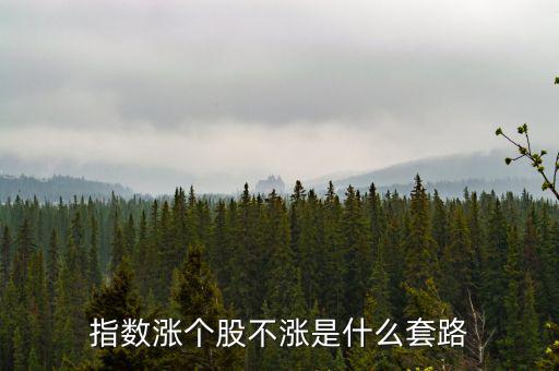 指數漲個股不漲是什么套路