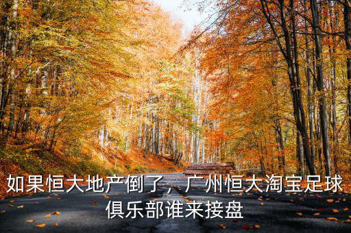 如果恒大地產倒了，廣州恒大淘寶足球俱樂部誰來接盤