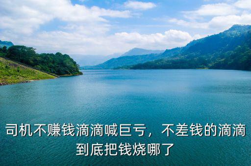 司機不賺錢滴滴喊巨虧，不差錢的滴滴到底把錢燒哪了