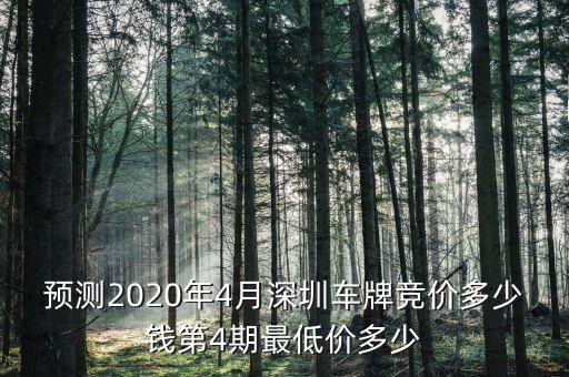 預(yù)測(cè)2020年4月深圳車牌競(jìng)價(jià)多少錢(qián)第4期最低價(jià)多少