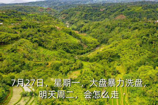 7月27日，星期一，大盤暴力洗盤，明天周二，會怎么走