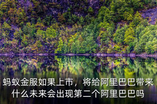 螞蟻金服如果上市，將給阿里巴巴帶來什么未來會出現(xiàn)第二個(gè)阿里巴巴嗎