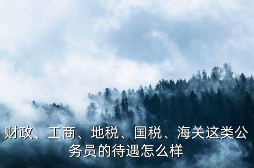財政、工商、地稅、國稅、海關(guān)這類公務(wù)員的待遇怎么樣