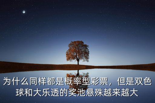 為什么同樣都是概率型彩票，但是雙色球和大樂透的獎池懸殊越來越大