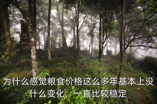 為什么感覺糧食價格這么多年基本上沒什么變化，一直比較穩(wěn)定