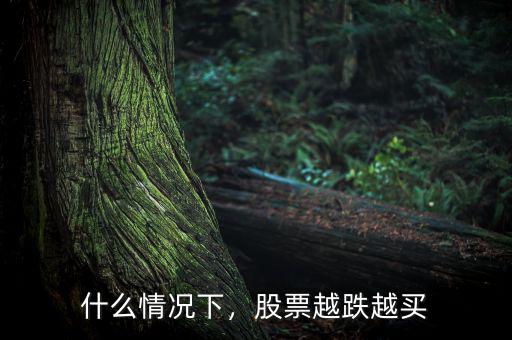 什么情況下，股票越跌越買