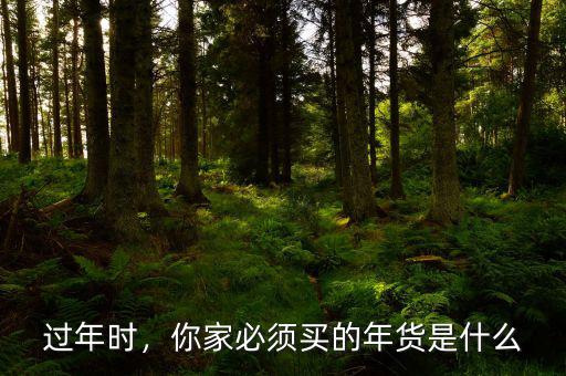 過年時，你家必須買的年貨是什么
