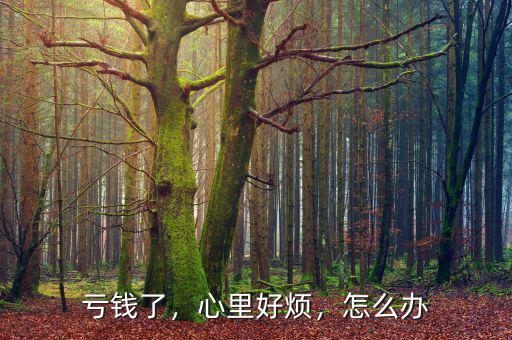 虧錢了，心里好煩，怎么辦