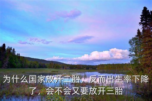 為什么國家放開二胎，反而出生率下降了，會不會又要放開三胎
