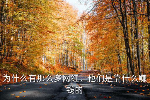 為什么有那么多網(wǎng)紅，他們是靠什么賺錢的