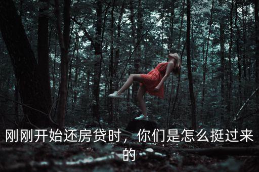 剛剛開始還房貸時，你們是怎么挺過來的