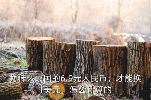 為什么中國的6.9元人民幣，才能換1美元，怎么計算的