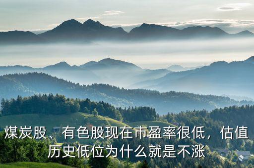 煤炭股、有色股現(xiàn)在市盈率很低，估值歷史低位為什么就是不漲