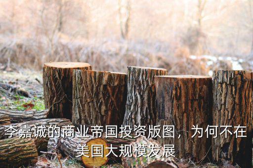 李嘉誠的商業(yè)帝國投資版圖，為何不在美國大規(guī)模發(fā)展