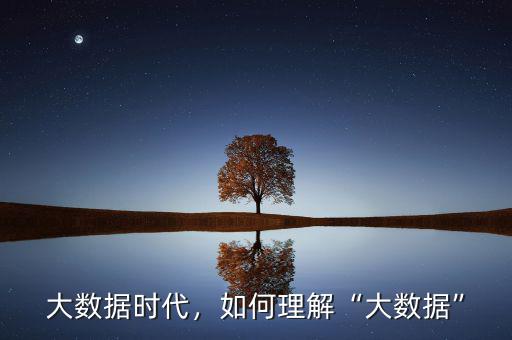 大數(shù)據(jù)時代，如何理解“大數(shù)據(jù)”