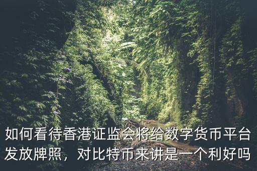 如何看待香港證監(jiān)會將給數(shù)字貨幣平臺發(fā)放牌照，對比特幣來講是一個利好嗎