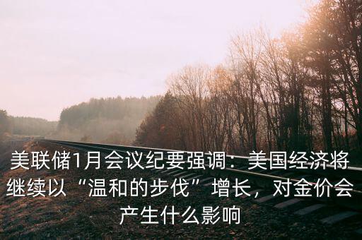 美聯(lián)儲(chǔ)1月會(huì)議紀(jì)要強(qiáng)調(diào)：美國(guó)經(jīng)濟(jì)將繼續(xù)以“溫和的步伐”增長(zhǎng)，對(duì)金價(jià)會(huì)產(chǎn)生什么影響