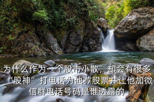 為什么作為一個(gè)股市小散，卻會(huì)有很多“股神”打電話(huà)為他薦股票并讓他加微信群電話(huà)號(hào)碼是誰(shuí)透露的