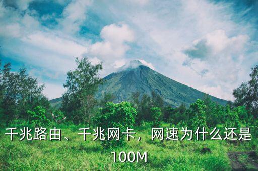千兆路由、千兆網卡，網速為什么還是100M