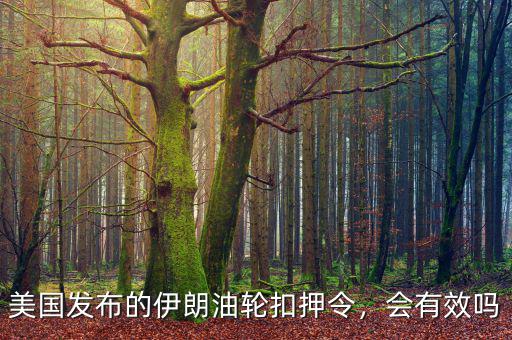 美國發(fā)布的伊朗油輪扣押令，會有效嗎