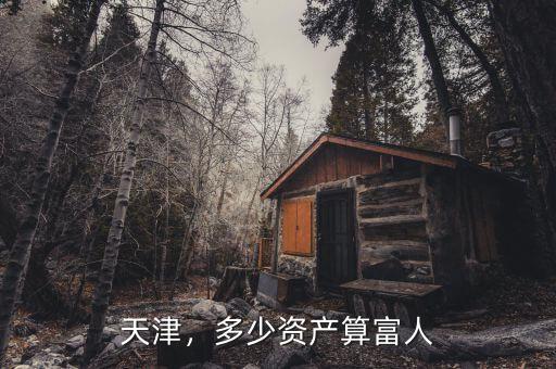 天津，多少資產算富人